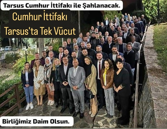 AK Parti ve MHP Tarsus İlçe Başkan ve Yöneticileri Yemekte Buluştu