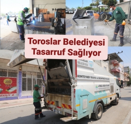 TOROSLAR Belediyesi Çöp Konteynerlerini Tamir Edip, Tasarruf Yapıyor