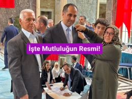 Ali Kıratlı'ya Milletvekilliği Rozetini Babası ve Annesi Taktı