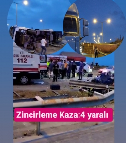 TAG otoyolunda zincirleme kazada 4 kişi yaralandı