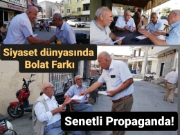 Belediye Başkan A. Adayı Mehmet Bolat, Siyasi Senetle Propaganda Yapıyor
