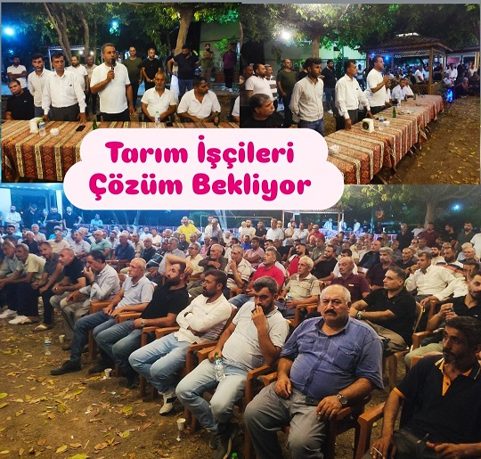 Tarsus'ta Tarım İşçileri TAPATARİD Toplantısında Buluştu