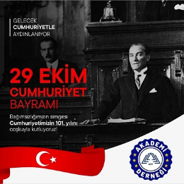 AKADEMİ Derneği Cumhuriyet Bayramını Kutladı