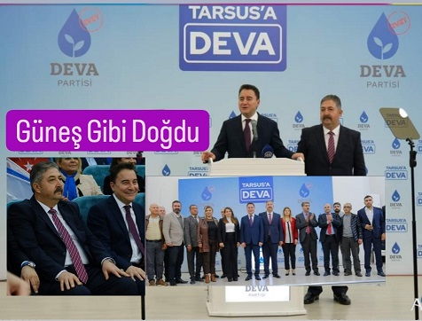 DEVA Lideri Ali Babacan Tarsus Adayı Ramazan Yıldırım’ı Tanıttı