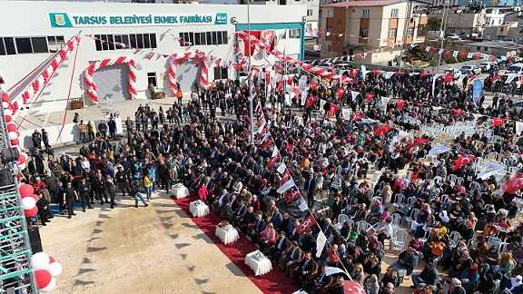 Tarsus Belediyesi 2. Ekmek Fabrikası Coşkulu Bir Katılımla Açıldı