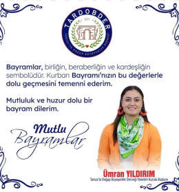TARDOBDER Başkanı Ümran Yıldırım Bayram Kutlaması