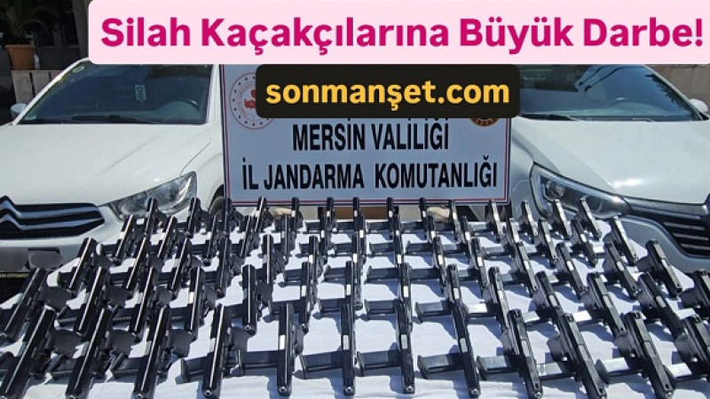Tarsus'ta Silah kaçakçılarına Balyoz Gibi Darbe