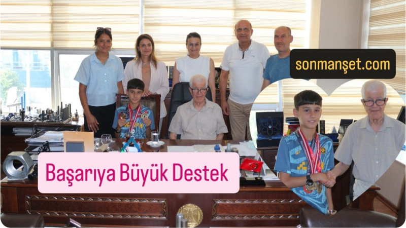 Tarsuslu Şampiyon Sporcu Öğrenciye Berdan Civata'dan Büyük Destek Geldi