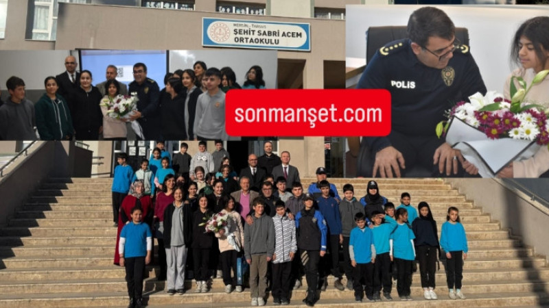 Tarsuslu Öğrenci Mektupla Davet Ettiği İl Emniyet Müdürünü Görünce Heyecanlandı