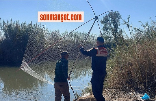 Tarsus'ta Jandarma'dan Balık Avı Denetimi
