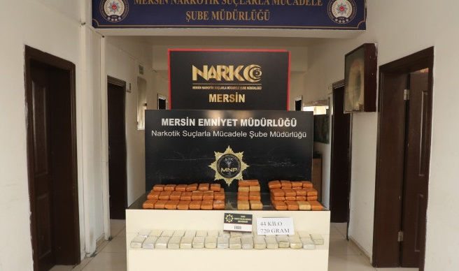 Tarsus'ta 44 kilo Eroin ele geçirildi