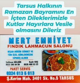 MERT EMNİYET FINDIK LAHMACUN SALONU BAYRAM KUTLAMASI