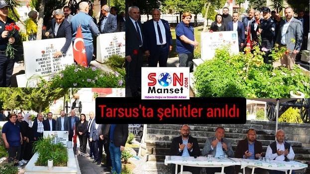 Şehitlerimiz Tarsus Şehitliğinde Dualarla Anıldı