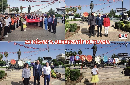 Tarsus'ta CHP ve STK'lardan alternatif 23 Nisan kutlaması 