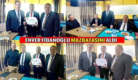 Enver Fidanoğlu Tüm Emlak Birliği Temsilcilik Mazbatasını Aldı