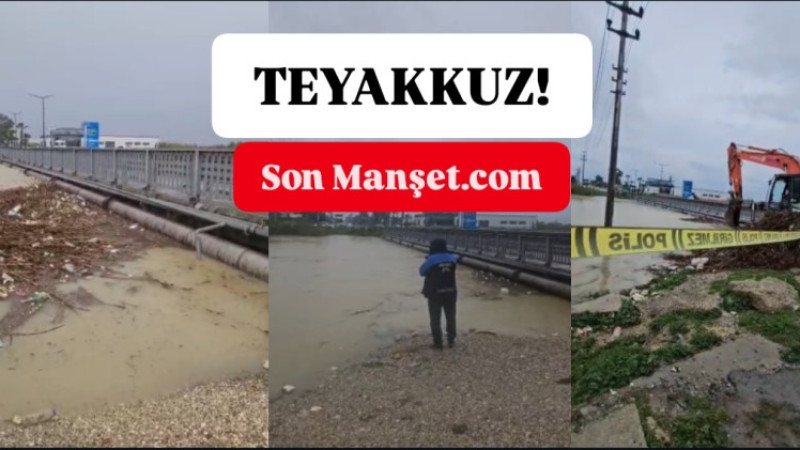 Tarsus Teyakkuzda:Berdan Irmağında Su seviyesi yükselince tedbirler arttırıldı, vatandaşlar uyarıldı