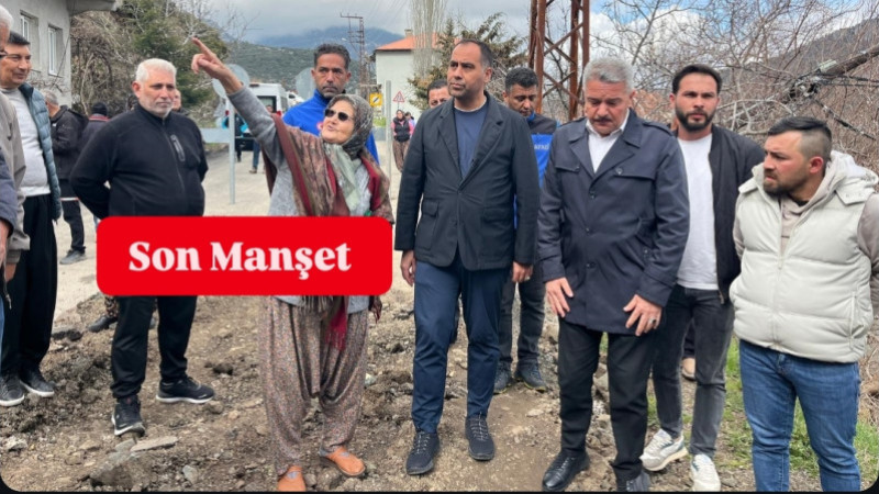 Milletvekili Kıratlı, Heyelan bölgesinde incelemelerde bulundu