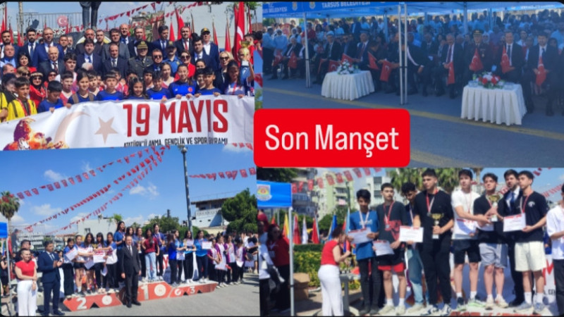 19 Mayıs Atatürk'ü Anma Gençlik ve Spor Bayramı Tarsus'tada kutlandı