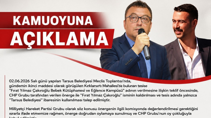 Çocuk Kütüphanesi İsmi Tartışmasına MHP İlçe Başkanından Açıklama 