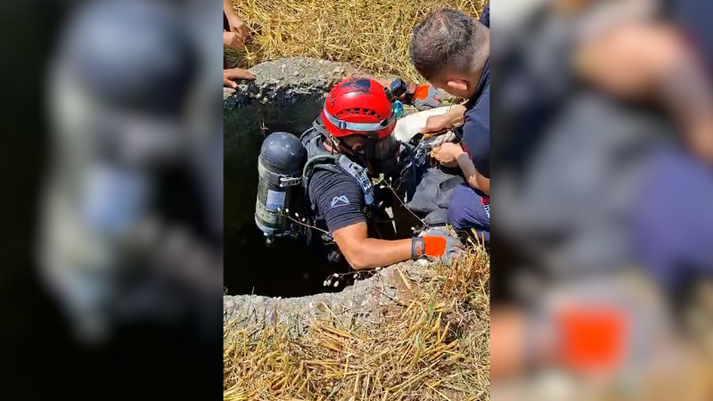 Çamlıyayla'da 18 Metrelik Kuyuya düşen Keçi Operasyonla kurtarıldı