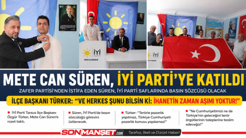 Mete Can Süren, Resmen İyi Partili Oldu