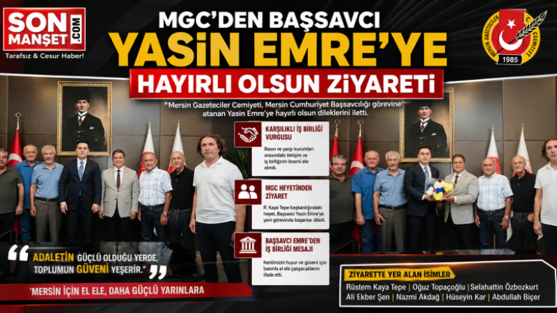 MGC’den Başsavcı Yasin Emre'ye Hayırlı Olsun Ziyareti 
