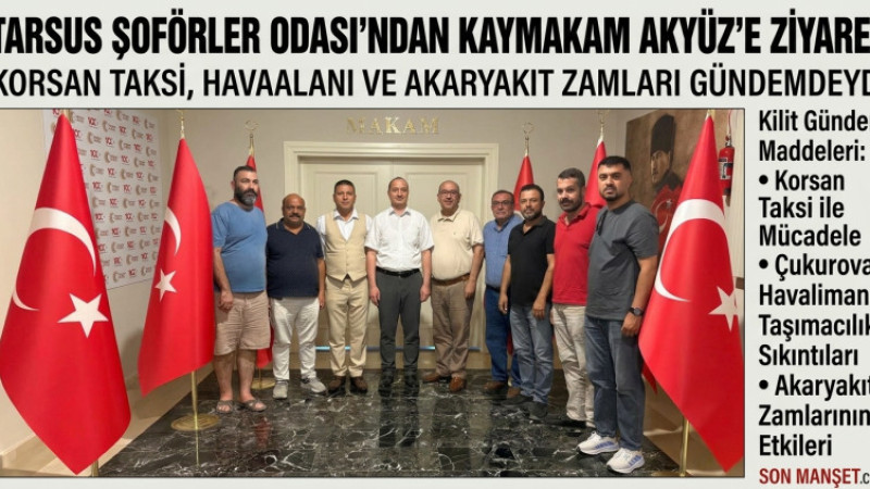 Tarsus Şoförler Odası'ndan Korsan Taksi'ye Tepki