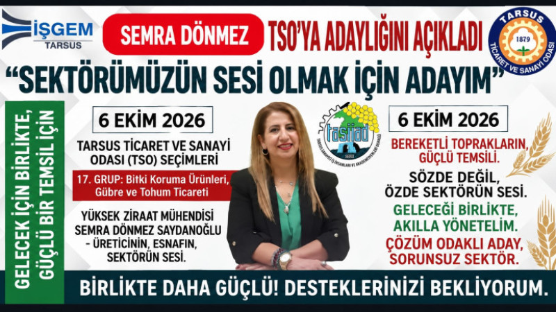 Semra Dönmez, TSO'ya Aday Olduğunu Açıkladı 