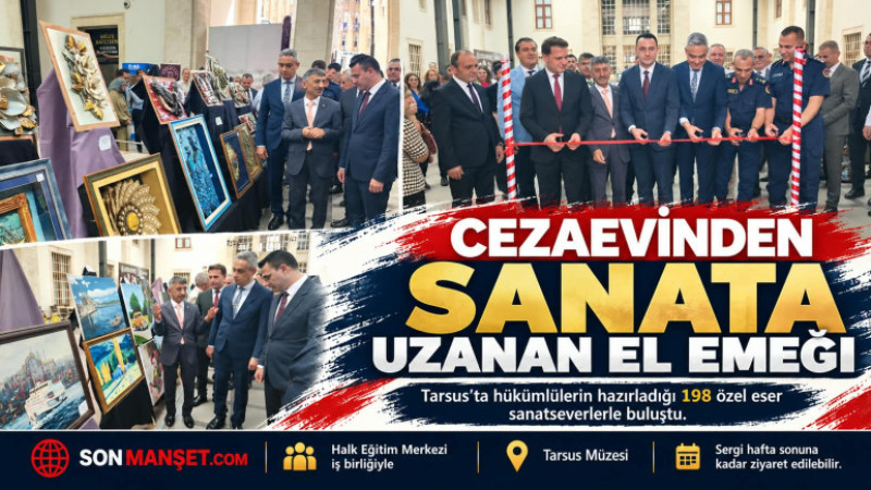 Tarsus’ta Hükümlülerin Eserleri Ziyaretçilerle Buluştu